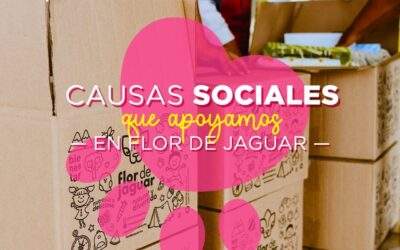 Causas sociales que apoyamos en Flor de Jaguar